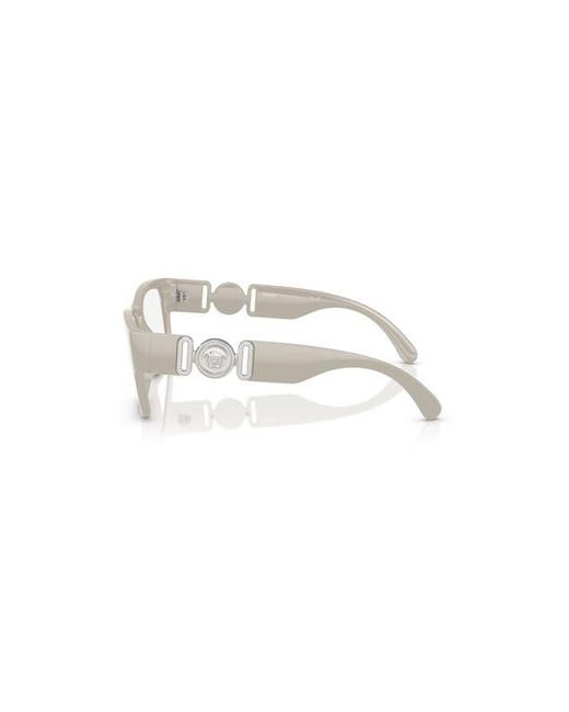 Versace Metallic 53Mm Square Optical Glasses for men