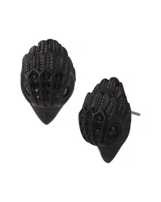 Kurt Geiger Black Eagle Stud Earrings