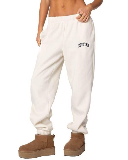 Edikted Natural Babe Oversize Sweatpants