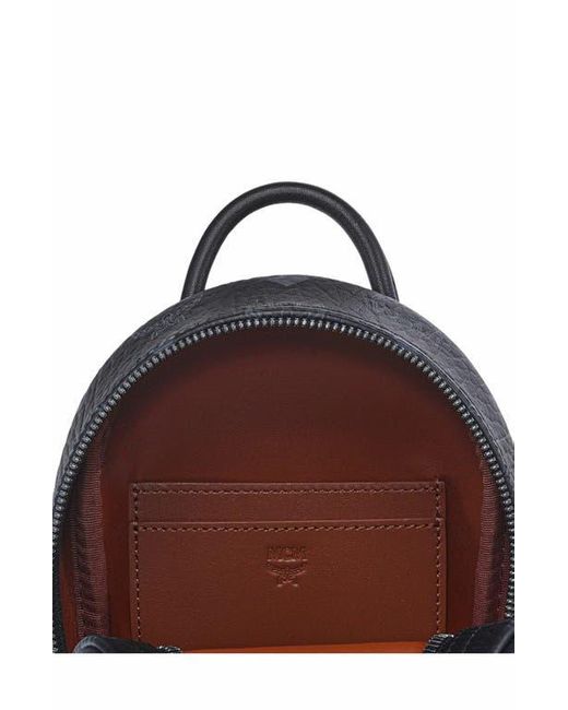 MCM Black Stark Bebe Boo Side Studs Backpack for men