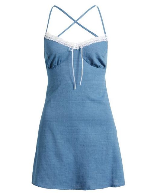 Bella Venice Blue Open Back Minidress
