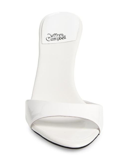 Jeffrey Campbell White Ce-Soire Slide Sandal