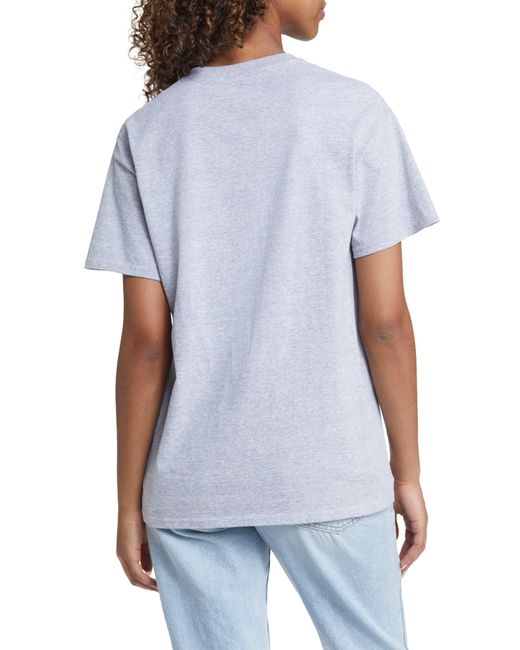 THE VINYL ICONS Blue Nsync Varsity Cotton Graphic T-shirt for men