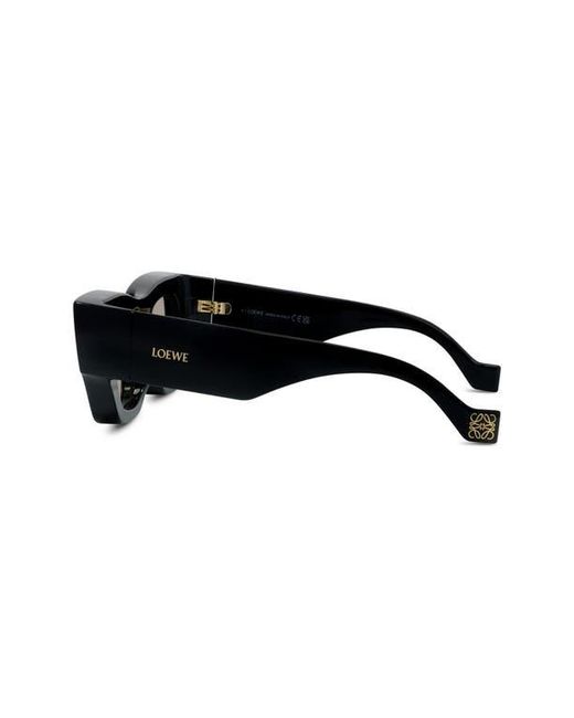 Loewe Black Signature 56Mm Rectangular Sunglasses