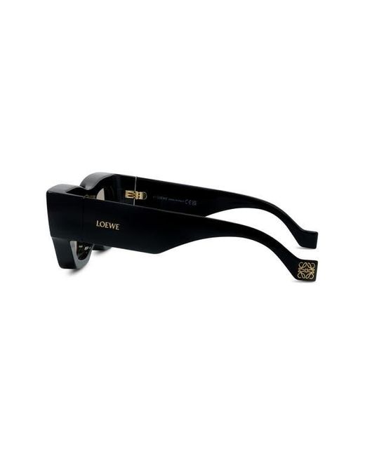 Loewe Black Signature 56Mm Rectangular Sunglasses