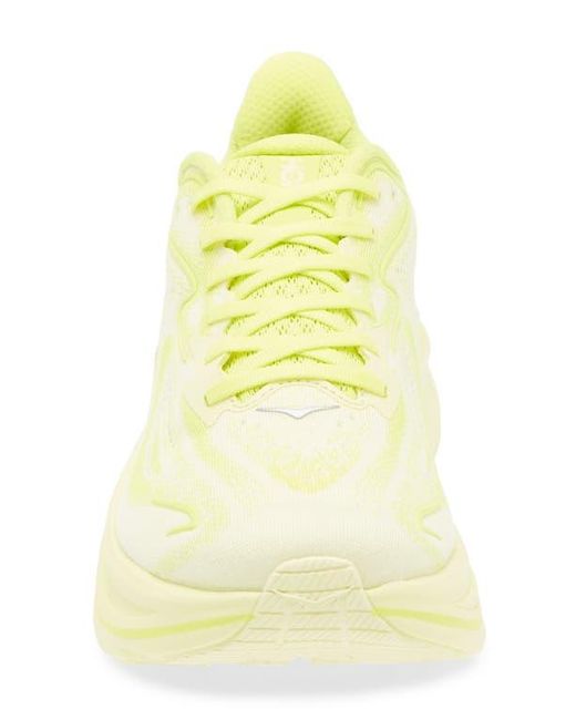 Hoka One One Yellow Clifton 10 Running Shoe for men