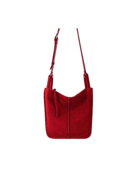 The Sak Red Los Feliz Crossbody Leather Bag