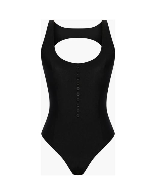 Oddli Black Button One Piece