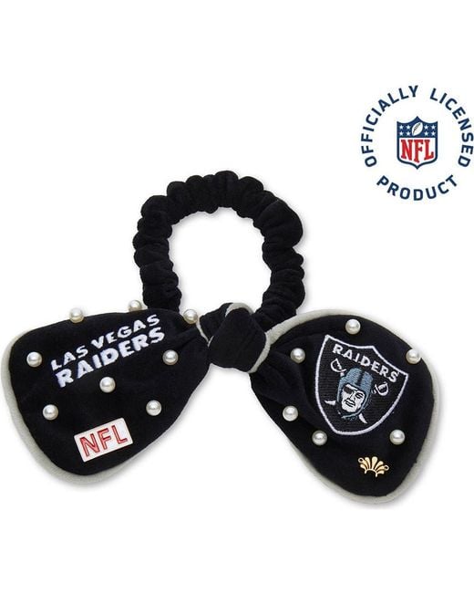 Lele Sadoughi Black Las Vegas Raiders Bow Scrunchie
