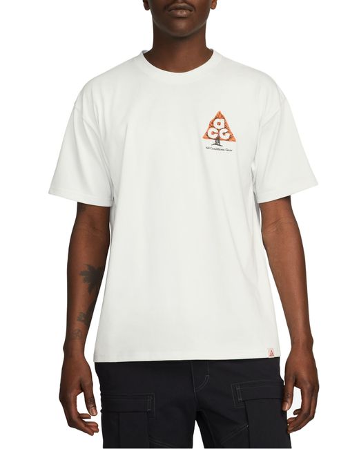 Nike White Acg Wildwood Oversize Graphic T-shirt for men