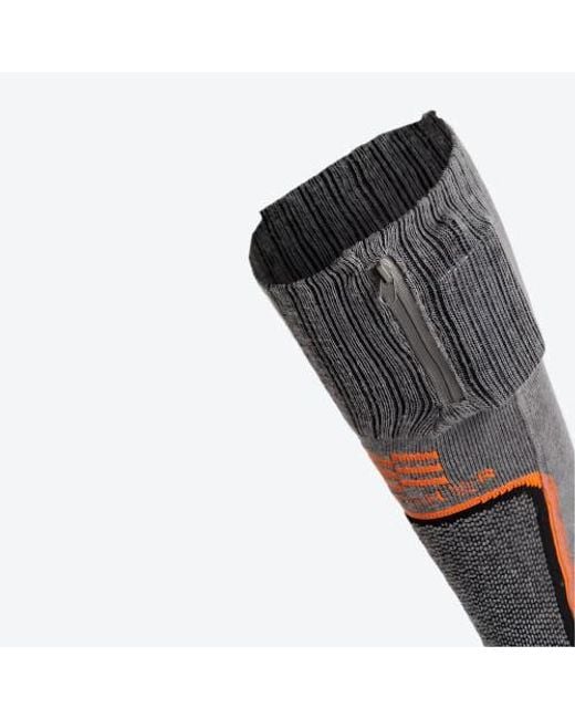 Mobile Warming Black Pro Compression Heated Wool Ski Socks