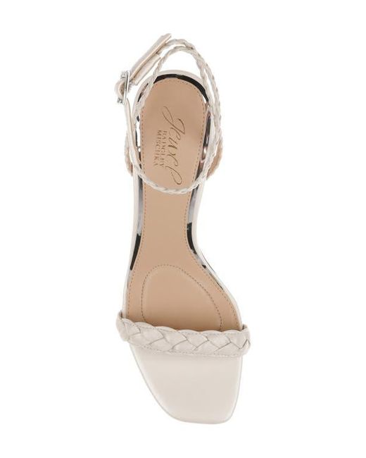 Badgley Mischka White Nyx Ankle Strap Sandal