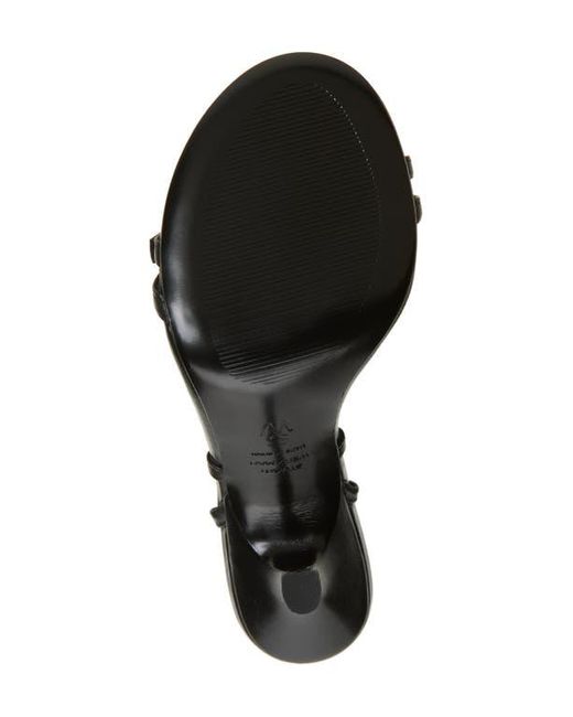 Stuart Weitzman Black Georgie Ankle Strap Sandal