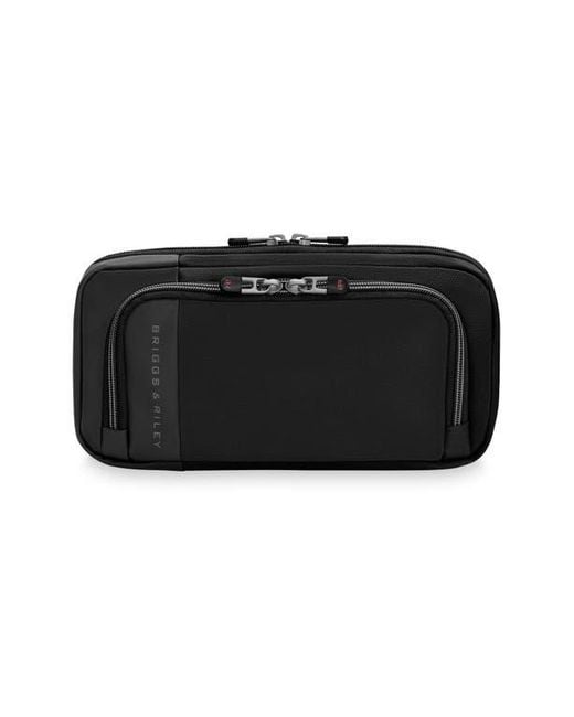 Briggs & Riley Black Zdx Hanging Toiletry Bag
