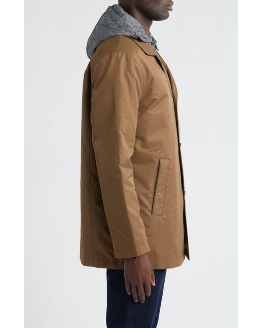 Johnston & Murphy Brown Upton Raincoat With Removable Liner for men