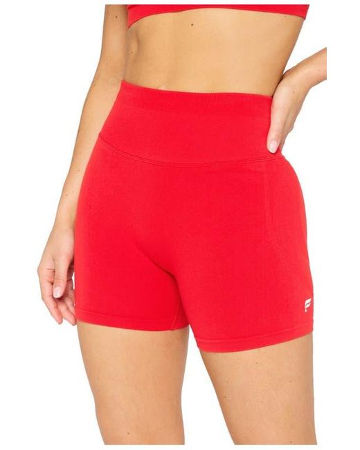 Fabletics Red Seamless Scrunch 4' Short