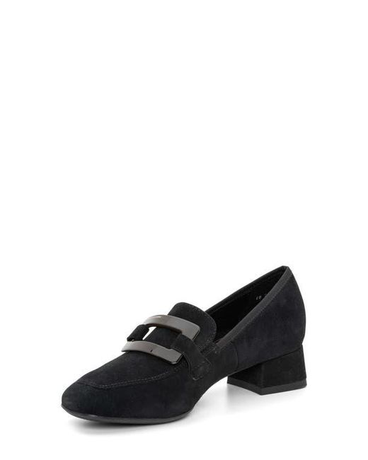 Ara Black Glimmer Loafer Pump