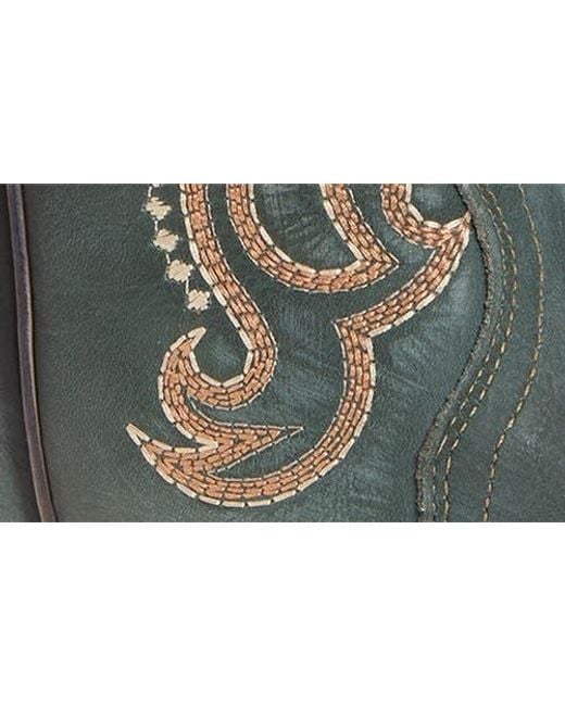 Circle Green Knee High Western Boot