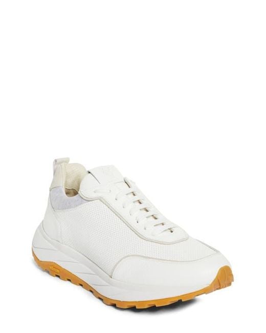 Eleventy White Knit Runner Sneaker for men