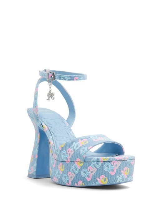 ALDO Blue X Barbie Party Ankle Strap Platform Sandal