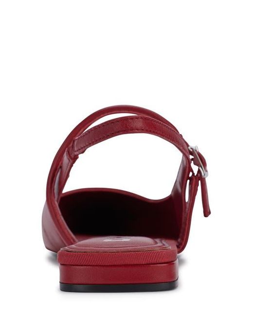 DKNY Red Cairo Slingback Pointed Toe Mary Jane Flat