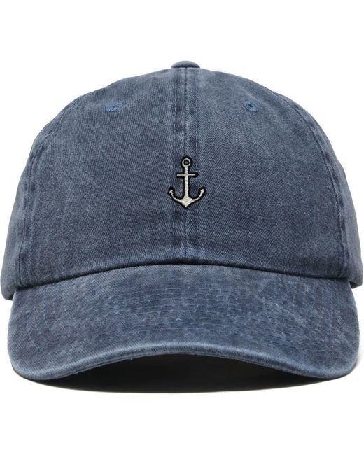 Alix Blue Anchor Dad Cap