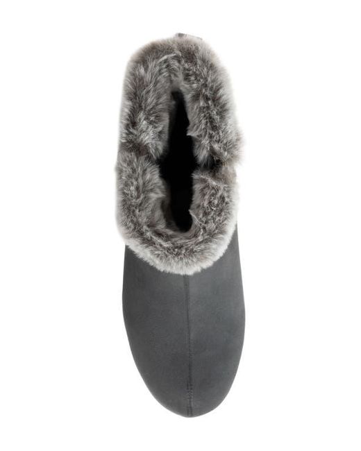 Softwalk® Gray Helena Faux Fur Bootie