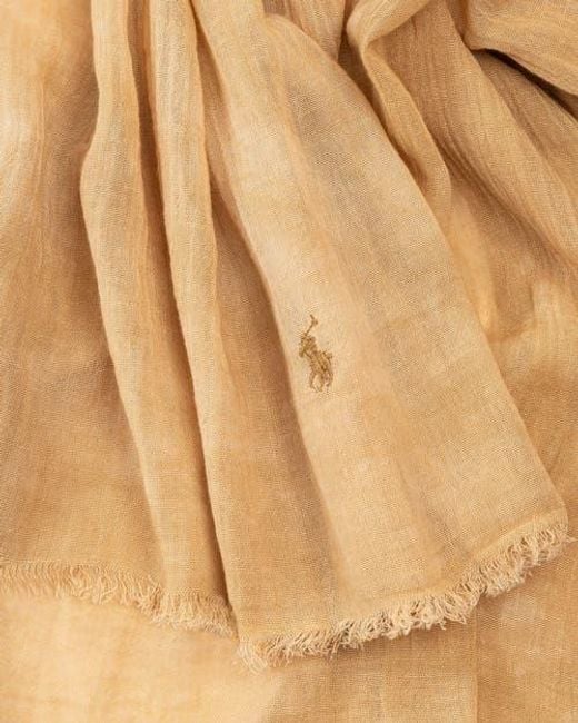 Polo Ralph Lauren Natural Salt Wash Scarf for men