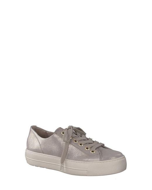 Paul Green Gray Bixby Platform Sneaker