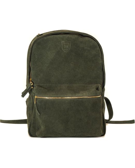 SABANDIJA Green Duke Suede Backpack