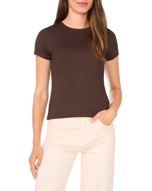 Halogen® Brown Essential Compression T-Shirt