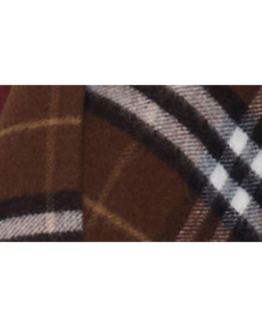 Burberry Brown Check Double Face Wool & Cashmere Cape