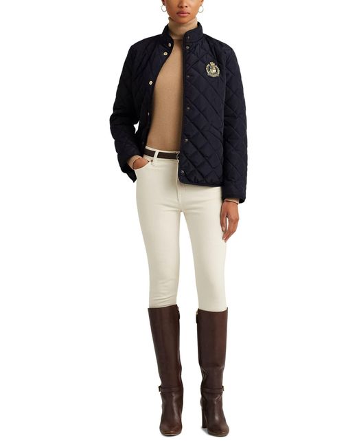 Lauren by Ralph Lauren Blue Quilted Recycled Polyester Jacket