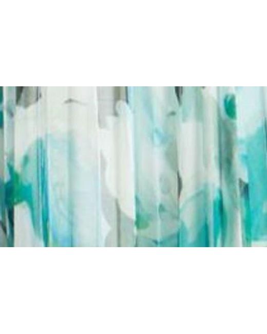 Acler Blue Sandywell Pleated Long Sleeve Maxi Dress