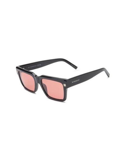 Givenchy Pink Gv Day Square Sunglasses