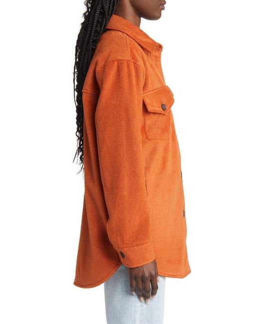 Thread & Supply Orange Plaid Flannel Shacket