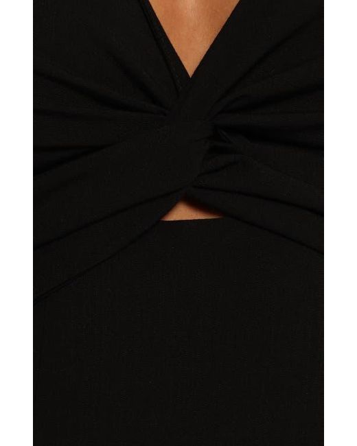 Petal & Pup Black Archer Sleeveless Fit & Flare Midi Dress