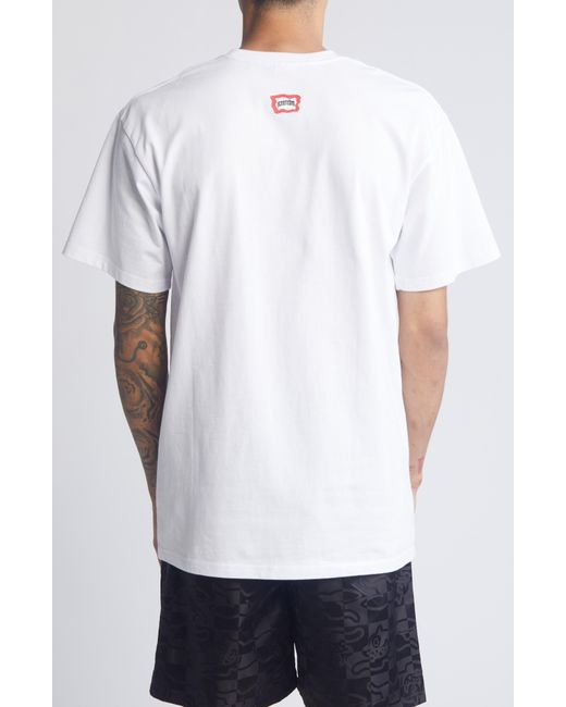 ICECREAM White Cart Cotton Graphic T-shirt for men