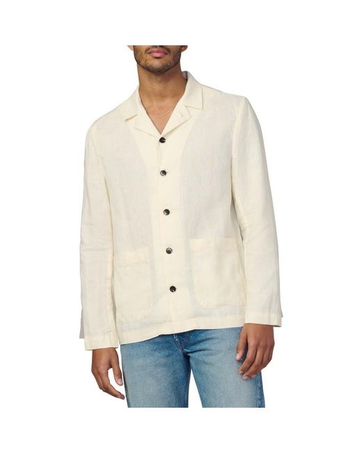 Joe's Jeans Natural Hemingway Writer's Long Sleeve Camp Shirt for men