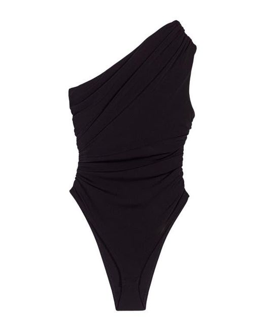Maje Black Asymmetric Bodysuit