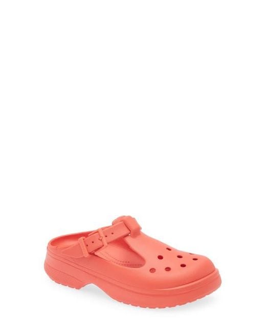 CROCSTM Pink Gender Inclusive Classic Mary Jane Clog