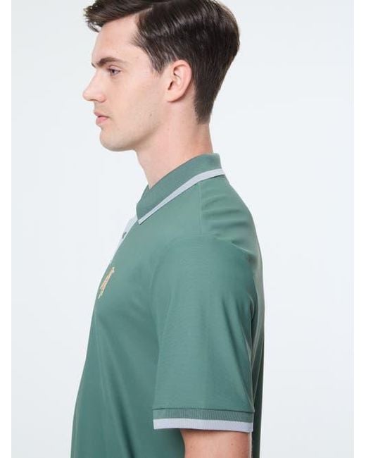 Sergio Tacchini Green Arbitro Polo for men