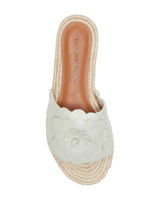 Lucky Brand Metallic Biricha Slide Sandal