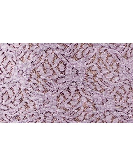 BDG Purple Rhia Off-the-shoulder Lace Top