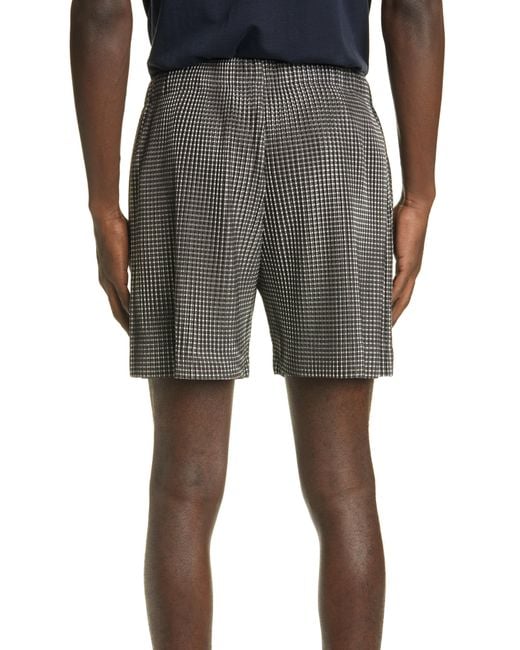 issey miyake homme plisse shorts black