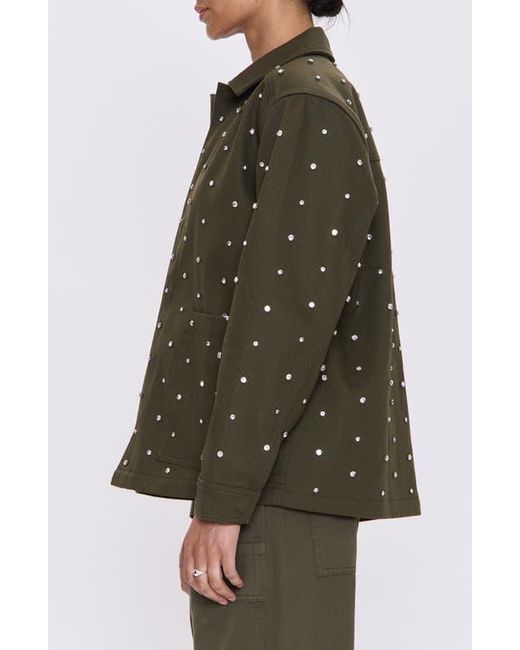 Pistola Women's Green Cosette Embellished Utility Jacket