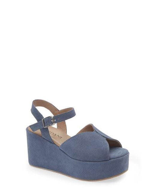 Cordani Blue Jenna Platform Wedge Sandal