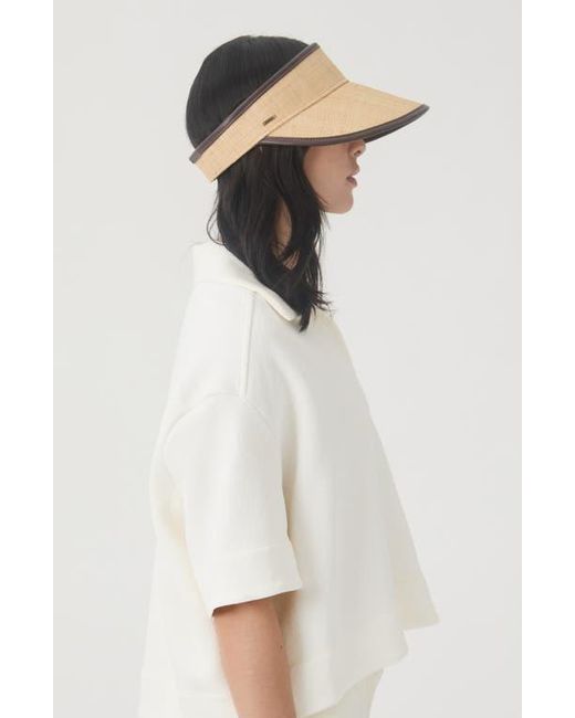 Eugenia Kim Natural Micky Raffia Visor
