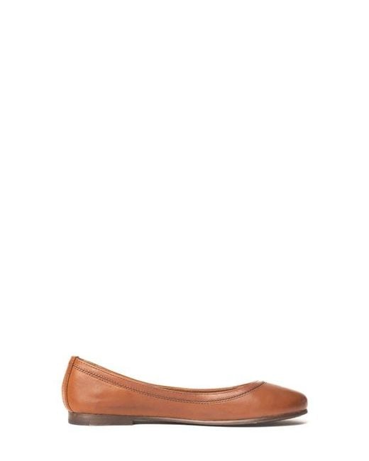 Frye Brown Carson Ballet Flat
