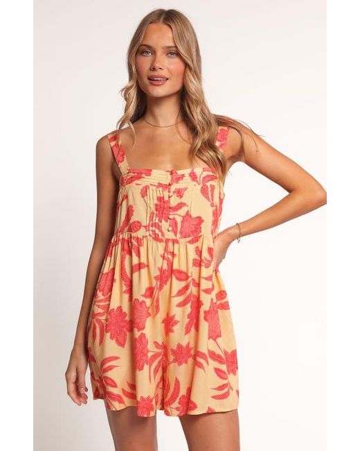 Petal & Pup Orange Nani Floral Romper